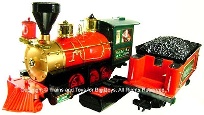 EZTEC LOCOMOTIVE TENDER RED GREEN GOLD RC G Scale North Pole Christmas Train R - Image 1 of 4