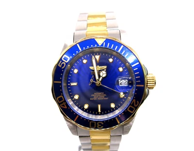 Invicta Pro Diver Blue Dial Two Tone Automatic Seiko 11 NH35A. Men's Watch-8928 - Image 1 of 4