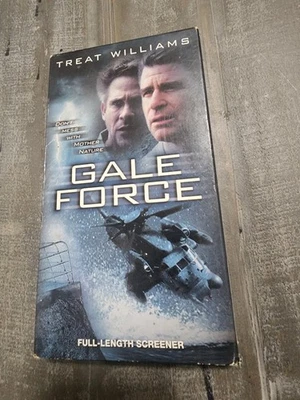 GALE FORCE (2001 VHS) FULL LENGTH SCREENER Treat Williams Michael Dudikoff R - Image 1 of 4