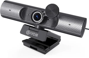 Webcam with Microphone and Speaker, 1080P Web Camera for Desktop Computer Laptop - Picture 1 of 9