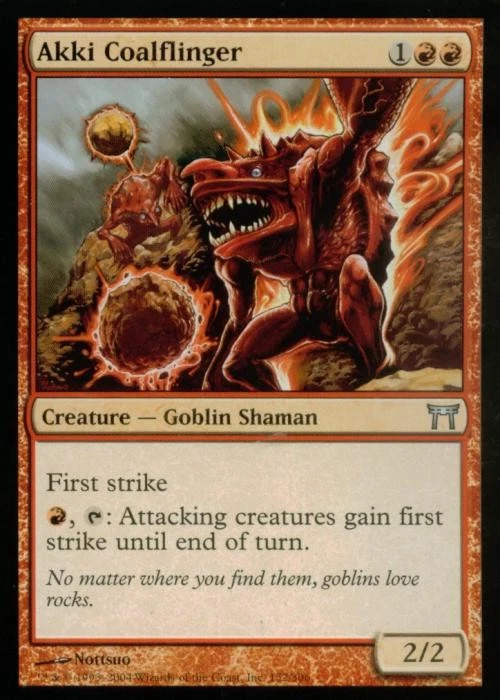 Akki Coalflinger - Light Play MTG Champions of Kamigawa - Image 1 of 1