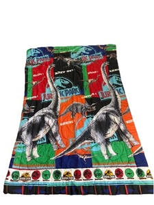 Vintage Amblin Jurassic Park Movie Comforter Blanket 1992 58x85 Twin Size - Picture 1 of 8