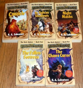 Forgotten Realms: Complete Cleric Quintet Series 1-5 by R. A. Salvatore, PB VG - Foto 1 di 4