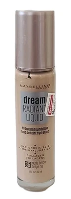 MAYBELLINE Dream RADIANT LIQUID Hydrating Foundation #35 NUDE BEIGE  - Image 1 of 4
