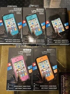 LifeProof iPhone 4/4s 防水保护壳 5 件装全新 — 第 1/3 张图片
