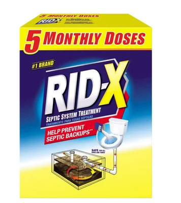 Polvo de tratamiento para tanque séptico RID-X 49 oz - Fórmula enzimática, fácil uso Foto 1 de 4