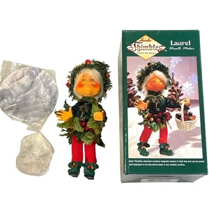 Vintage Annalee Fingerhüte Lorbeerkranz Hersteller Feiertag Figur 7" - Bild 1 von 13