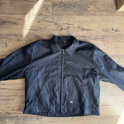 Chaqueta de Trabajo Dickies Hombres TJ15 Aislada Acolchada Forrada Eisenhower Cremallera Negra 3XL Foto 1 de 4