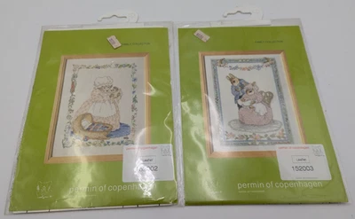 Permin of Copenhagen Leaflet 152002 152003 GOOD NIGHT BABY,  BABY FAMILY NIP - Image 1 of 4