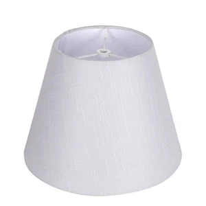 White Lamp Shade, Barrel TC Cloth Small Lampshade for Table Lamp and Floor Li... - Picture 1 of 9