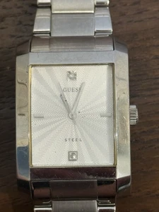 Guess G1049G Reloj de Vestir Cuadrado Acero Inoxidable Japón Cuarzo Hombre’s - Imagen 1 de 4