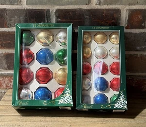 Vintage Rauch Industries 26 Glass Multicolor Christmas Ornaments Made in USA - Picture 1 of 4