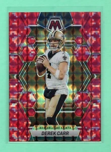 2023 Panini Mosaic Derek Carr #168 Red Camo Mosaic Prizm - Picture 1 of 2
