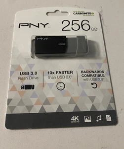 PNY USB 3.0 Flash Drive, 256GB, P-FD256ELEDG - Picture 1 of 3