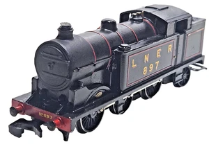 HORNBY DUBLO EDL17 N2 0.6.2 2 RAIL LOCOMOTIVE 897 LNER BLACK Tested Runner Unbox - Picture 1 of 8