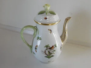 Herend Rothschild Vogel Kaffee/Teekanne, gelbe Rose Endstück, 1612/RO, 36 OZ 8,5" - Bild 1 von 8