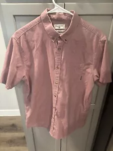 Camisa Billabong manga corta para hombre talla L roja abotonada para hombre - Imagen 1 de 8