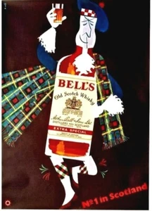 Original Vintage Poster BELL'S SCOTCH WHISKY DRINK um 1970 - Bild 1 von 1