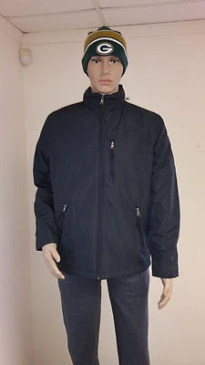 Autêntica jaqueta masculina Haggar resistente ao frio UV vento água tamanho P-2XL nova em folha - Imagem 1 de 2