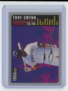 1996 Collector's Choice Tony Gwynn San Diego Padres #760