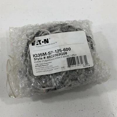 Eaton IQ35M-SP-125-600 CT Split Core 600A 0.33VAC 1.25in 65C2003G08 - Image 1 of 4