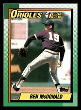 1990 Topps Ben McDonald RC Rookie #1 Draft Pick #774 Centered Mint