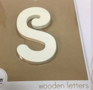 Neu KidKraft Holzbuchstaben, ca. 6", Kleinbuchstaben, S-H - Dreieck Haken befestigt - Bild 1 von 8