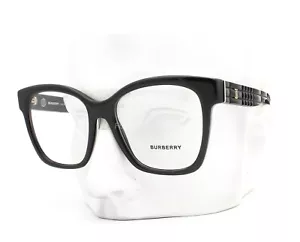 Burberry B 2363 3001 Eyeglasses Glasses Polished Black 53-17-140 w/case - Picture 1 of 9