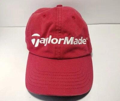 Gorra de béisbol TaylorMade para hombre ajustable con tirantes roja 2003 Foto 1 de 4