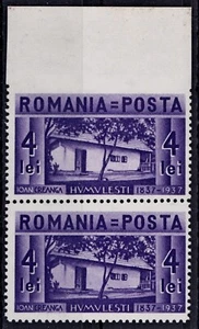 1937 ION CREANGA Mi#526 ERROR/VARIETY UP IMPERFORATED MNH - FOR CONNOISSEURS !!! - Picture 1 of 1