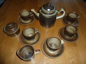 PORSGRUND LAVA - Norway Kaffeservice Tasse Untertasse Varefakta P555 Keramk - Bild 1 von 7