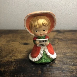 vintage Ceramic Christmas caroler figurines girl - Picture 1 of 4