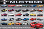 FORD MUSTANG 50th Anniversary EVOLUTION American Muscle Car History 24x36 POSTER