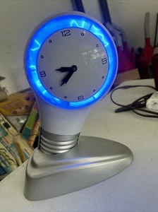 Bright Idea Plasma Clock in Blue by Student Lounge Very Neat & Beautiful - Picture 1 of 6