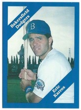 1988 1989 1990 1993 Cal League Bakersfield Dodgers Minor Baseball card - PICK