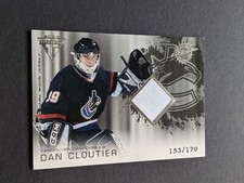 2003-04 Pacific Private Stock Titanium Game Worn Jersey Dan Cloutier /170