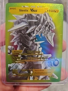 Steelix Rainbow Foil Fan Art Vinyl Sammler Pokemon Karte 6/8 - Bild 1 von 5