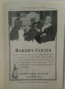 1919 Walter Baker Frühstück Kakao Dorchester Massachusetts Vintage Anzeige - Bild 1 von 1