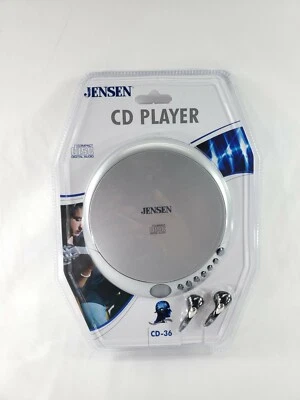NEW! Retro Jensen CD Compact Disc Player- Sealed in Package- CD-36- Silver - New - Image 1 of 4