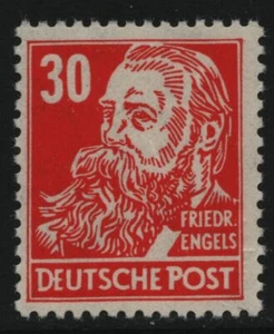 RDA 1952 - Mi-Nr. 335 za XI ** - MNH - BPP probado - Cabezas II - Imagen 1 de 2