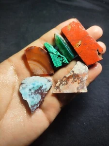6-Piece Assortment: jasper & Mixed Gems, 335 cts - Picture 1 of 11