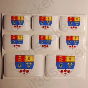 Sticker Canada Resin Domed Stickers Canada Coat of Arms 3D Vinyl Adhesive Car - Picture 1 of 1