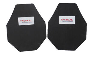 Tactical Scorpion Body Armor Plate Trauma Pads Pair 10mm 10x12 Mod For AR500
