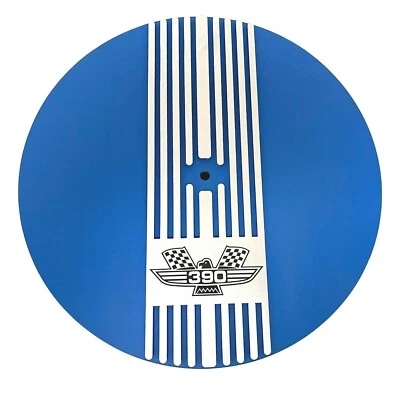 Kit de purificador de aire azul redondo Ford FE 390 American Eagle 13" - aletas estrechas Foto 1 de 4