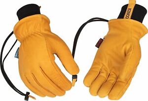Kinco 9084KWP Wanoga Lined Mens Work Ski Gloves HydroFlector Buffalo Leather
