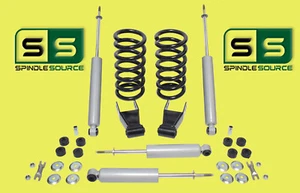 2" Drop Lowering Kit Coils Shackles + SHOCKS FOR 97 - 03 Ford F-150 F150 V6 2WD - Bild 1 von 1