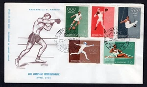 SAN MARINO 1960 FDC Cover. Olympic Games. Boxing - Picture 1 of 2