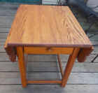 Mid Century Quartersawn Oak Dropleaf End Table / Side Table by Stull (T351)