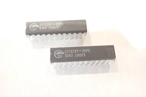 Cypress 256K SRAM CY7C197-25PC / CY7C197-45PC SKINNY DIP24 PINBALL, ARCADE CHIP - Picture 1 of 6