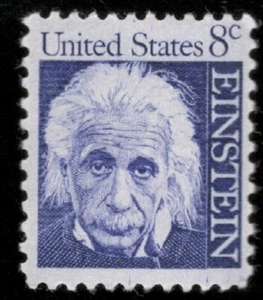 US. 1285 a. 8c. Albert Einstein. Prominent American. Tagged. MNH. 1966 - Picture 1 of 1